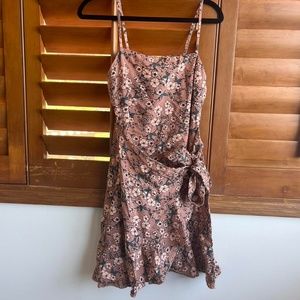 Oh Polly mini floral wrap dress